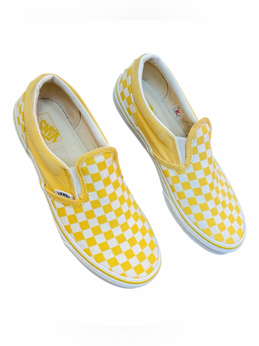 Vans Unisex Size M7/W8.5 Slip-On Checkerboard Casual Retro Skater Sneakers Fun - Picture 2 of 10